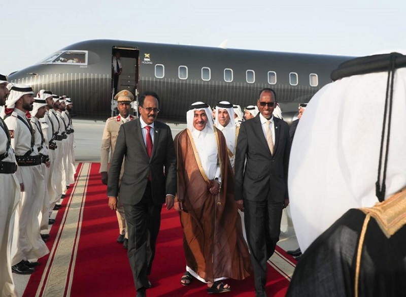 Somalia president receives warm welcome in Doha - Somali Times